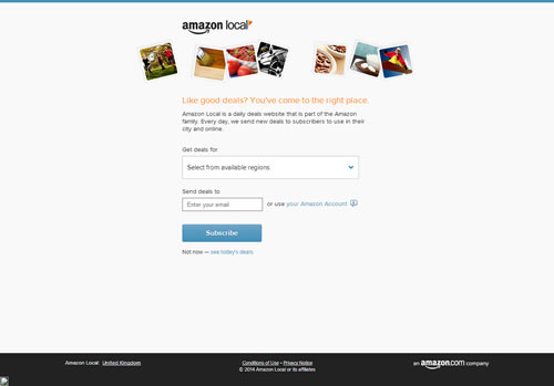 Amazon LocalのWebサイト