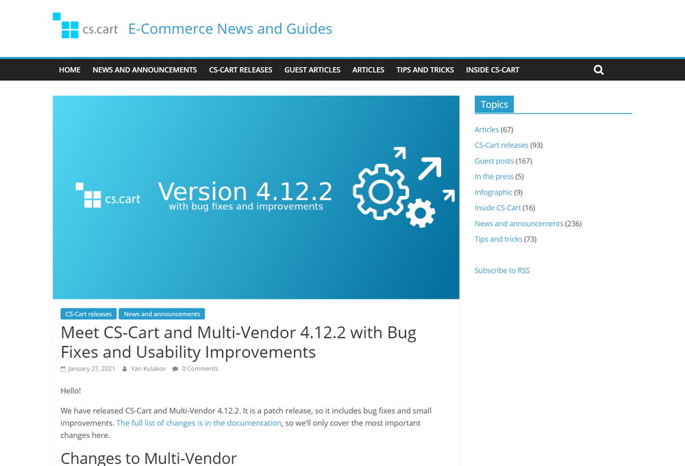 CS-Cart Multi-Vendor 4.12.2