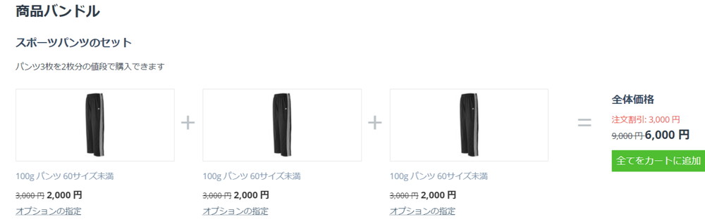 商品バンドルの改善
