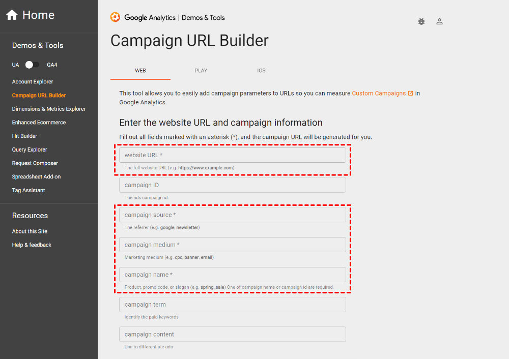 Campaign URL Builder