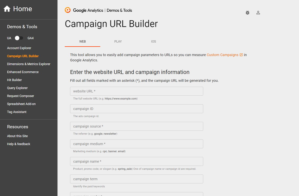 Campaign URL Builder