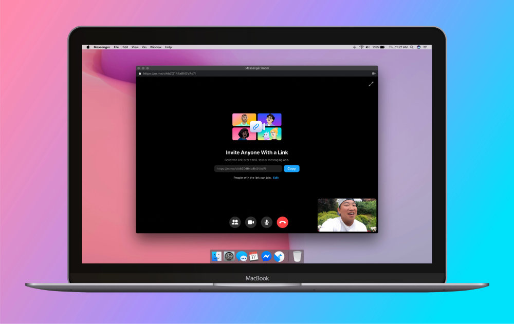 Facebook：Introducing Messenger Rooms and More Ways to Connect When You’re Apartから