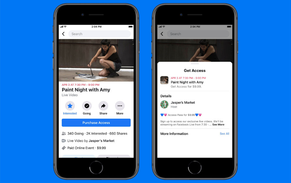 Facebook：Introducing Messenger Rooms and More Ways to Connect When You’re Apartから