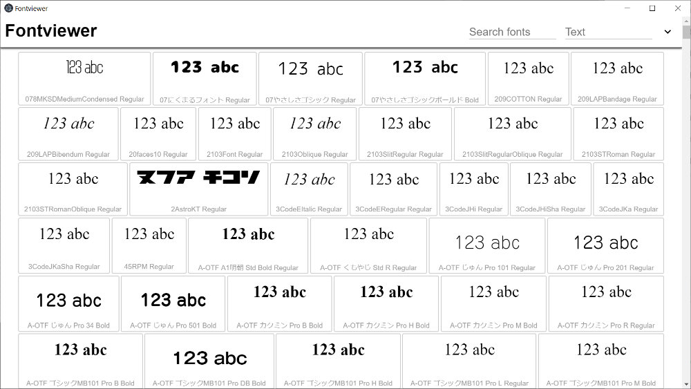 Fontviewer