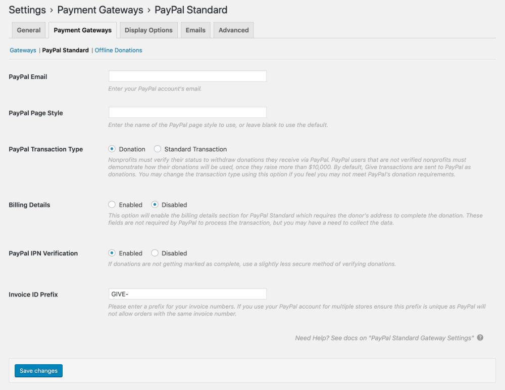 PayPal Standard