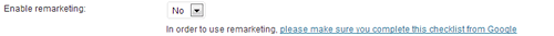 Enable remarketing