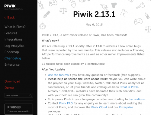 Piwik 2.13.1