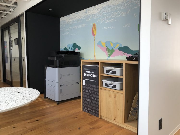 WeWork 乃木坂 2階 プリンタ類