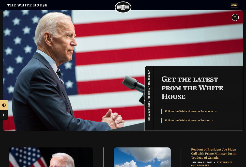 The White House：ダークモード