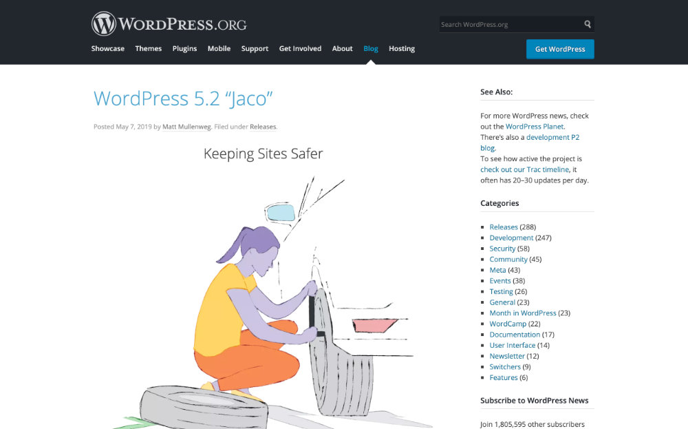 WordPress 5.2 “Jaco”
