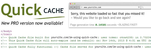 quick cache