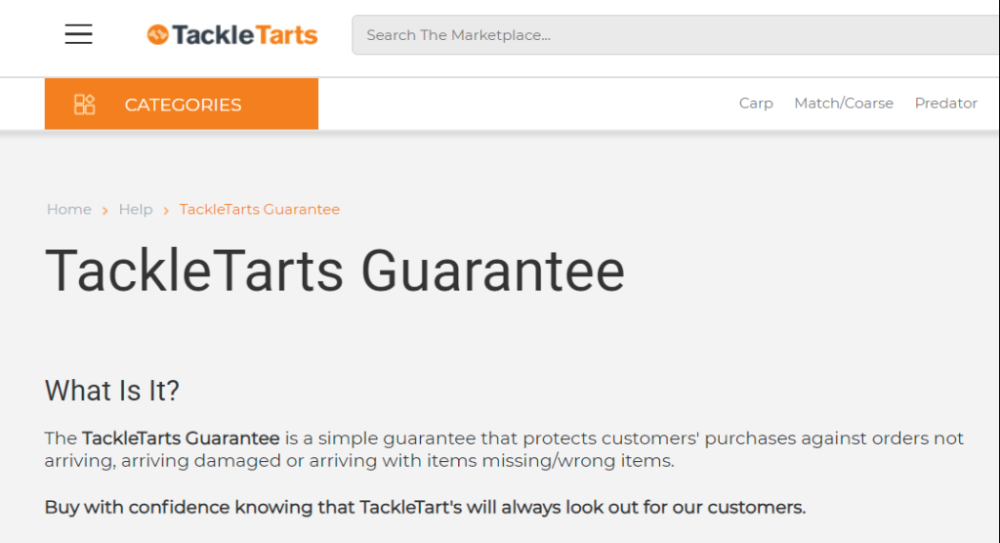 TackleTarts保証